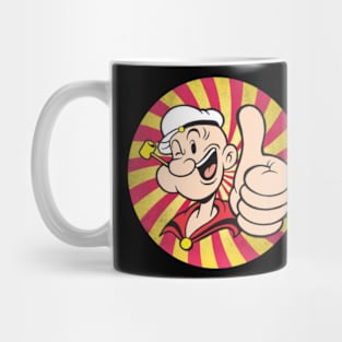 SweePeas Charm Step into Popeyes World of Sea Shanties and Spinach with this Classic Cartoon Mug